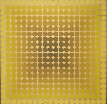 Victor Vasarely, Gold, Sérigraphie, 1966.